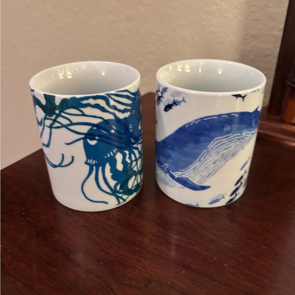 NWOT West Elm Sea Life Mugs - Picture 2 of 7